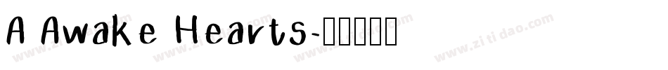 A Awake Hearts字体转换